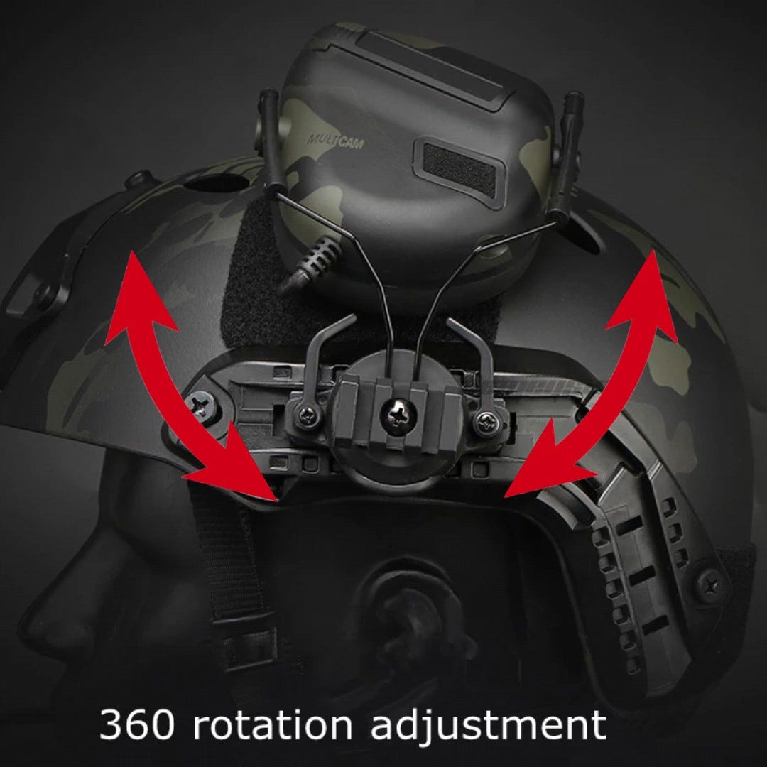 360° Quick Release Headset Mount - Black